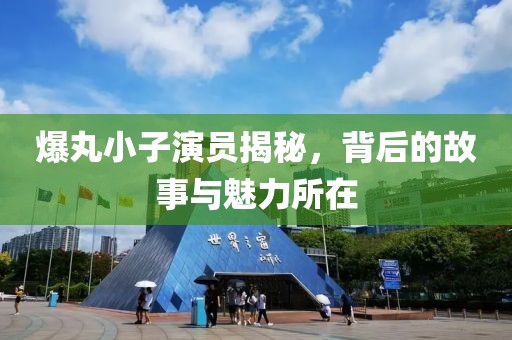 爆丸小子演员揭秘，背后的故事与魅力所在