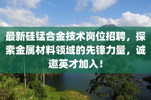 最新硅锰合金技术岗位招聘，探索金属材料领域的先锋力量，诚邀英才加入！