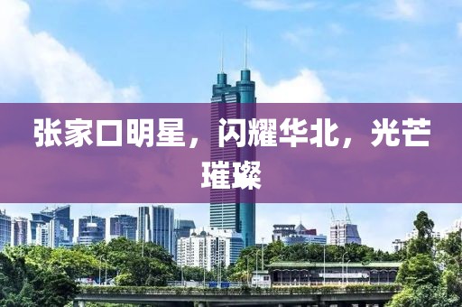 张家口明星，闪耀华北，光芒璀璨