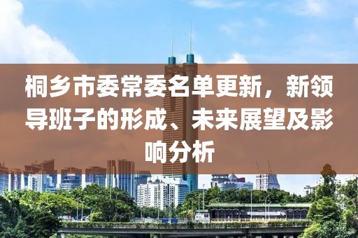 桐乡市委常委名单更新，新领导班子的形成、未来展望及影响分析
