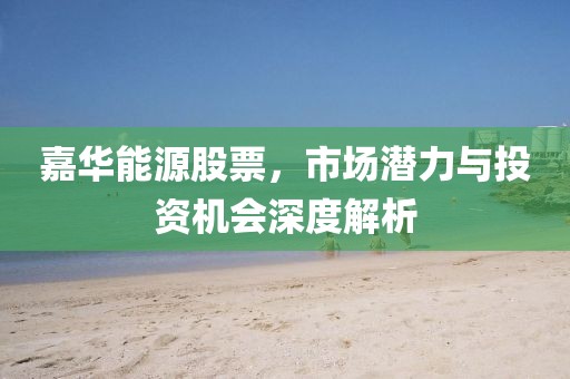 嘉华能源股票，市场潜力与投资机会深度解析