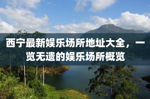 西宁最新娱乐场所地址大全，一览无遗的娱乐场所概览