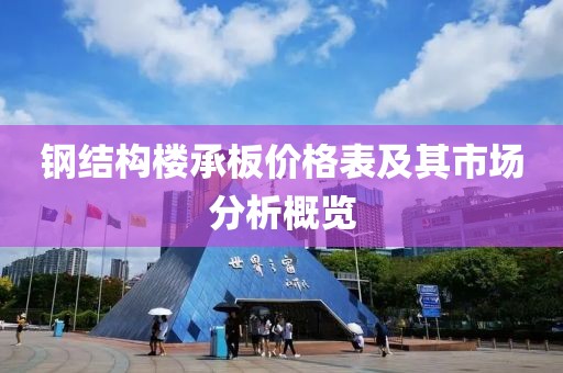 钢结构楼承板价格表及其市场分析概览