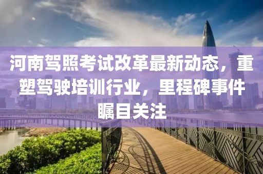 河南驾照考试改革最新动态，重塑驾驶培训行业，里程碑事件瞩目关注