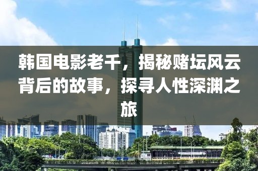 韩国电影老千，揭秘赌坛风云背后的故事，探寻人性深渊之旅