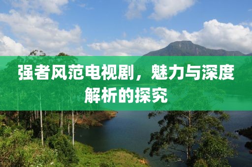 强者风范电视剧，魅力与深度解析的探究