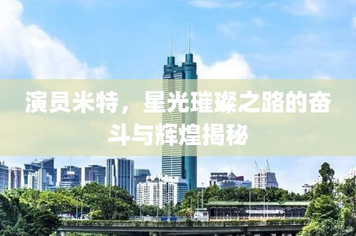 演员米特，星光璀璨之路的奋斗与辉煌揭秘
