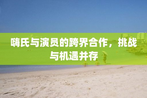 嗨氏与演员的跨界合作，挑战与机遇并存