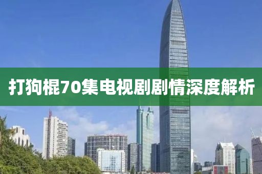 打狗棍70集电视剧剧情深度解析