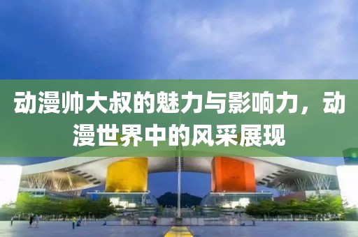 动漫帅大叔的魅力与影响力，动漫世界中的风采展现