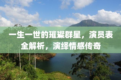 一生一世的璀璨群星，演员表全解析，演绎情感传奇