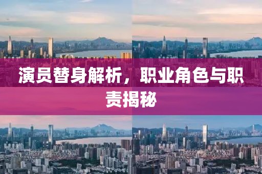 演员替身解析，职业角色与职责揭秘