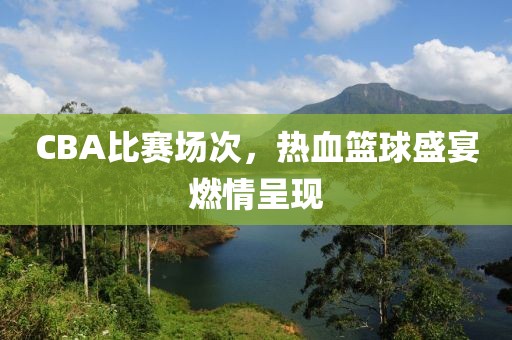 CBA比赛场次，热血篮球盛宴燃情呈现