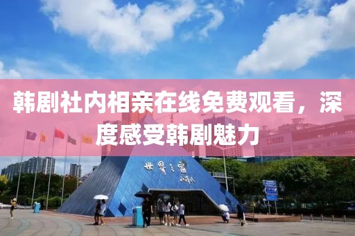 韩剧社内相亲在线免费观看，深度感受韩剧魅力