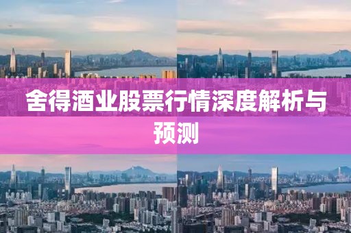 舍得酒业股票行情深度解析与预测