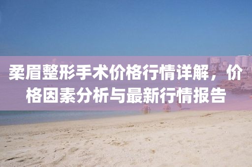 柔眉整形手术价格行情详解，价格因素分析与最新行情报告