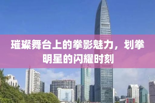 璀璨舞台上的拳影魅力，划拳明星的闪耀时刻