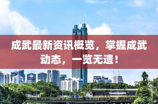 成武最新资讯概览，掌握成武动态，一览无遗！