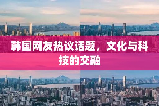 韩国网友热议话题，文化与科技的交融