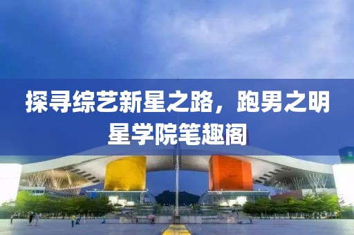 探寻综艺新星之路，跑男之明星学院笔趣阁