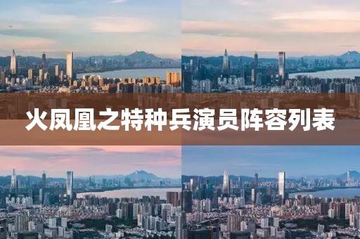 火凤凰之特种兵演员阵容列表