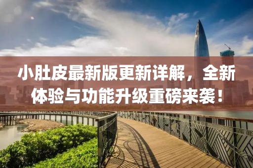 小肚皮最新版更新详解，全新体验与功能升级重磅来袭！