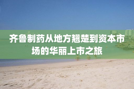 齐鲁制药从地方翘楚到资本市场的华丽上市之旅