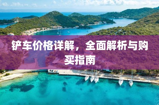 铲车价格详解，全面解析与购买指南