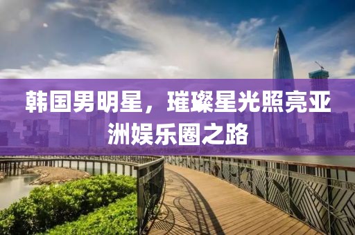 韩国男明星，璀璨星光照亮亚洲娱乐圈之路