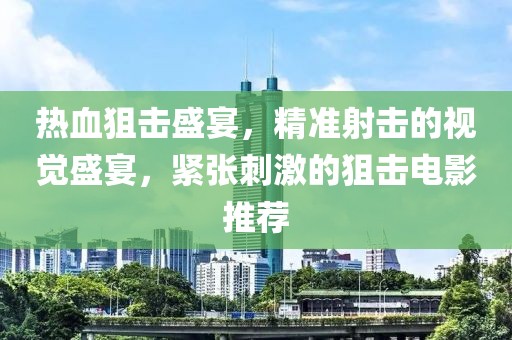 热血狙击盛宴，精准射击的视觉盛宴，紧张刺激的狙击电影推荐