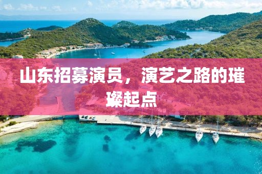 山东招募演员，演艺之路的璀璨起点