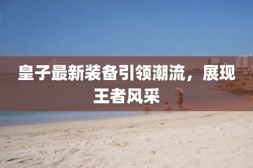皇子最新装备引领潮流，展现王者风采