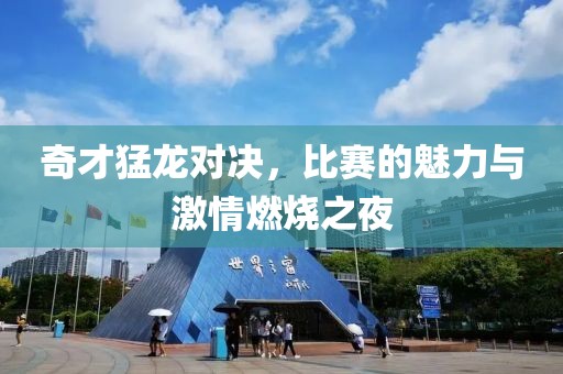 奇才猛龙对决，比赛的魅力与激情燃烧之夜