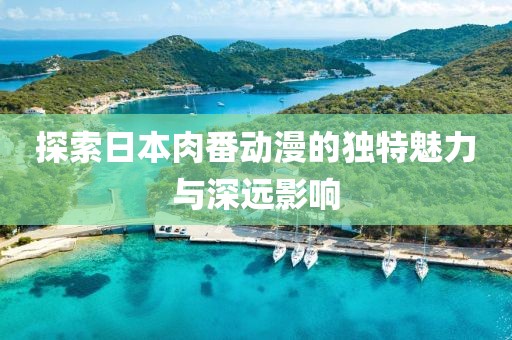 探索日本肉番动漫的独特魅力与深远影响