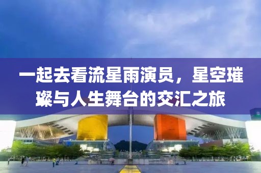 一起去看流星雨演员，星空璀璨与人生舞台的交汇之旅