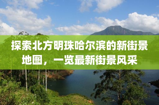 探索北方明珠哈尔滨的新街景地图，一览最新街景风采