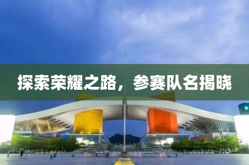 探索荣耀之路，参赛队名揭晓