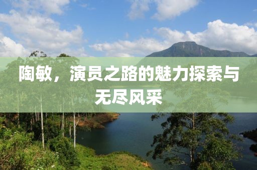 陶敏，演员之路的魅力探索与无尽风采