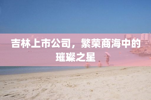 吉林上市公司，繁荣商海中的璀璨之星
