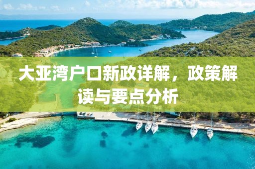 大亚湾户口新政详解，政策解读与要点分析