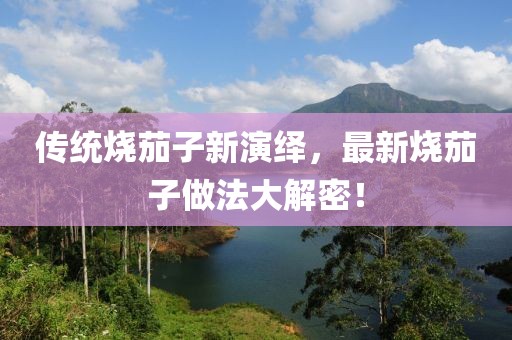 传统烧茄子新演绎，最新烧茄子做法大解密！