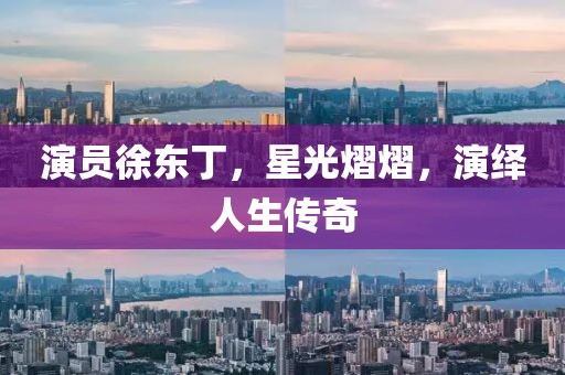 演员徐东丁，星光熠熠，演绎人生传奇
