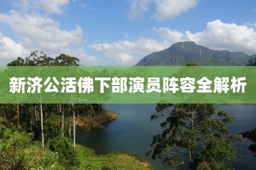 新济公活佛下部演员阵容全解析