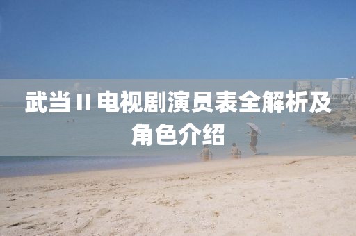 武当Ⅱ电视剧演员表全解析及角色介绍