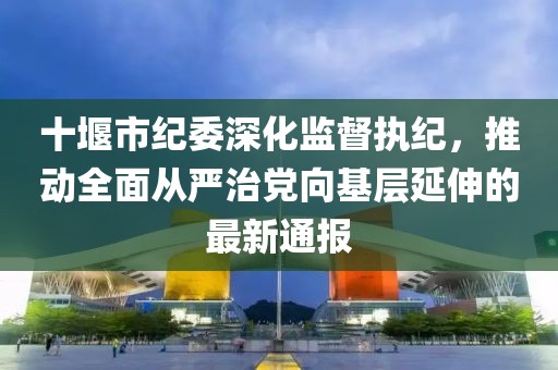 十堰市纪委深化监督执纪，推动全面从严治党向基层延伸的最新通报