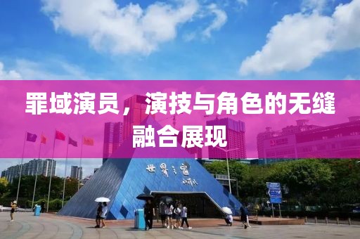 罪域演员，演技与角色的无缝融合展现