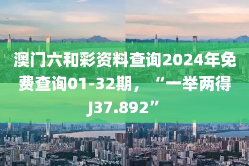 澳门六和彩资料查询2024年免费查询01-32期，“一举两得J37.892”