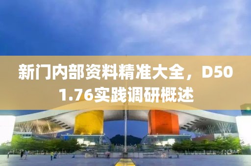 新门内部资料精准大全，D501.76实践调研概述