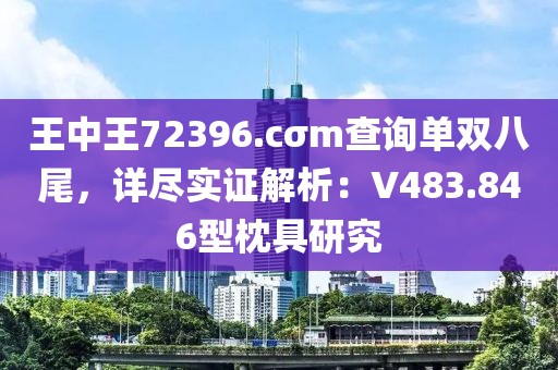 王中王72396.cσm查询单双八尾，详尽实证解析：V483.846型枕具研究