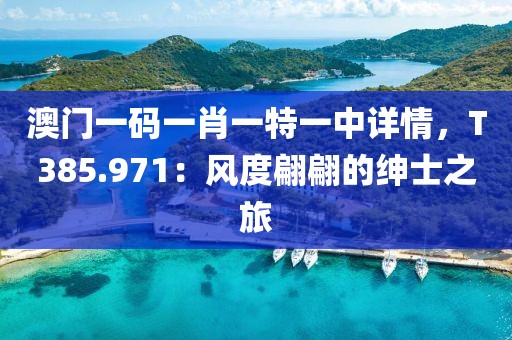 澳门一码一肖一特一中详情，T385.971：风度翩翩的绅士之旅